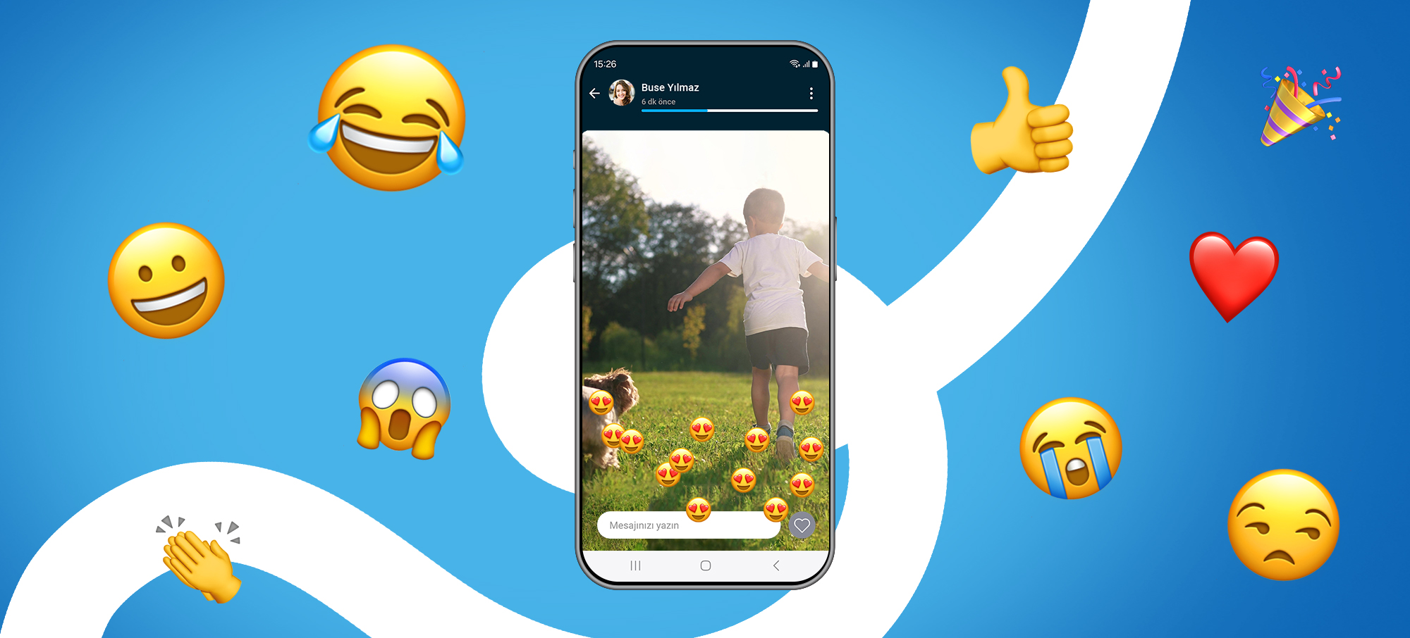 Arkadaşlarının Durum’larını Beğen ve Emojiler ile Tepki Ver
